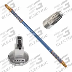 EXAIR Blow Off Station: 14 scfm Air Consumption, Forceful, 250 psi Air Pressure, 24 in Hose Lg (MPN 1100-9324). Key specifications — attr1341131: EXAIR; attr1341162: Air Nozzle; attr1341142: 1100 Super Air Nozzle; attr1341129: Forceful.