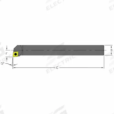 ULTRA-DEX USA Indexable Boring Bar: D12S SCLCR3 (MPN 910-000-050) - Indexable Boring Bars