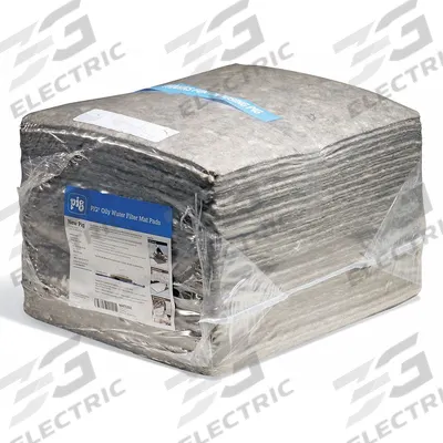 PIG Filter Pad: Oil, 15 in x 18 in, Bail, 30 Pads, 0.67 gal Oil Capacity/EA - Filter Pads