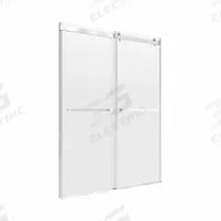 FOREMOST Tub and Shower Door: 55 in Min. Door Wd, 59 in Max. Door Wd, 63 in Overall Ht, Frameless (MPN LGDR6063-CL-SV). Key specifications — Brand: FOREMOST.