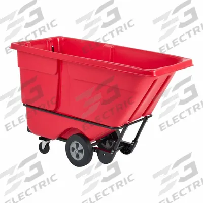 RUBBERMAID COMMERCIAL PRODUCTS Tilt Truck: 27 cu ft, 1,250 lb - Steel-Reinforced Plastic Tilt Trucks