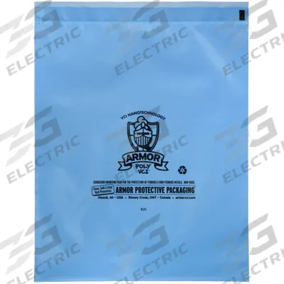 ARMOR POLY Reclosable Bag: 4 mil Thick, 6 in Wd, 8 in Lg, Hang Hole Not Included - VCI Reclosable Poly Bags