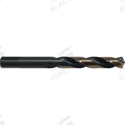 CLE-LINE Mechanics Length Drill Bit: 7/64", 135° Split Point, Black & Gold HSS - High-Speed Steel Mechanics-Length Drill Bits