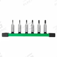 MILWAUKEE Socket Bit Set: 1 - 25 Pieces, 1/4 in Drive Size, 6 Pieces, T8 to T27 Tip Size Range, Torx (MPN 48-22-9530). Key specifications — attr1216280: Fixed Insert; attr1216283: MILWAUKEE; attr1225718: T8 to T27; attr1227491: 1/4 in.