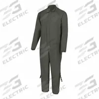 OBERON Flame-Resistant Coverall: 8 cal/sq cm ATPV, Unisex, M, Regular, 49 in Max. Chest Size, Green (MPN CR-CVL-M). Key specifications — Entry Closure Type: Zipper; Brand: OBERON; Coverall Collar Style: Lay-Flat; Color: Green.
