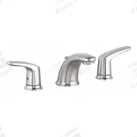AMERICAN STANDARD Low Arc Bathroom Faucet: Colony Pro, Metal, Brushed Nickel Finish, Widespread, Arc (MPN 7075800.295). Key specifications — Includes: Drain; Brand: AMERICAN STANDARD; Series: Colony Pro.