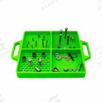 BOLTSTER Silicone Fastener Organizer: Green, 12 in Overall Wd, 15 in Overall Lg, Silicone (MPN BTS-100003G). Key specifications — Material: Silicone; Brand: BOLTSTER; Color: Green; Product Type: Tool Tray.
