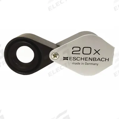 ESCHENBACH OPTIK GMBH Metal Precision Folding Magnifier: 20X, 17 mm Lens Dia - Magnifiers