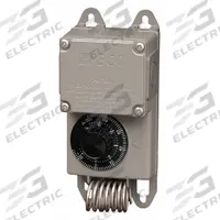 PECO Industrial NEMA 4X Thermostat: Heat or Cool, 120 /208/240/277/480 V AC (MPN TF115-023). Key specifications — attr400419: 120 /208/240/277/480 V AC; attr400408: Heat or Cool; attr408361: PECO.