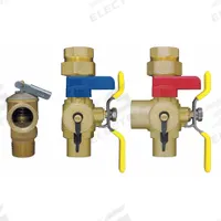 WEBSTONE Tankless Water Heater Service Valve: 1 in, Brass, 150 psi Max. Op Pressure, Sweat x Sweat (MPN 54444WPR). Key specifications — Brand: WEBSTONE; Handle Material: Steel; Includes: Adjustable Packing Glands.