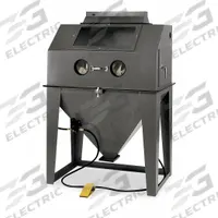 ECONOLINE Abrasive Blast Cabinet: Siphon Feed, 42 in W x 24 in D Work Area, 12 cfm (MPN 101696G-A). Key specifications — attr952399: ECONOLINE; attr978098: Foot Pedal; attr978092: Top Door; attr978085: 12 cfm.