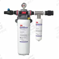 3M Water Filter System: 3 micron, 3.3 gpm, NPT, 18 1/8 in Overall Ht, 132,489 gal (MPN SF165). Key specifications — Brand: 3M; Reduces: Sediment; Filter Media: Pleated Non-Woven.