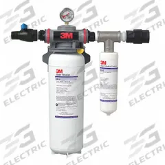 3M Water Filter System: 3 micron, 3.3 gpm, NPT, 18 1/8 in Overall Ht, 132,489 gal (MPN SF165). Key specifications — Brand: 3M; Reduces: Sediment; Filter Media: Pleated Non-Woven.