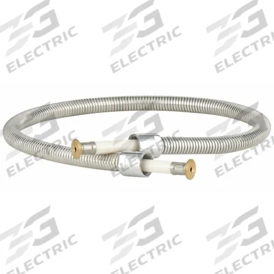 ZURN Pre-Rinse Hose: Stainless Steel, Chrome, 36 in Overall Lg, NPT - Faucet Sprayer Hoses