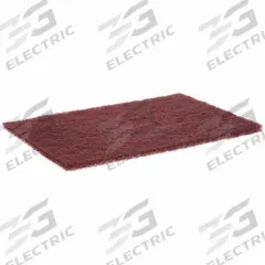 SCOTCH-BRITE Sanding Hand Pad: 6 in x 9 in, Aluminum Oxide, Very Fine, Maroon, 7447 (MPN 7000000728). Key specifications — Series: 7447; Brand: SCOTCH-BRITE.