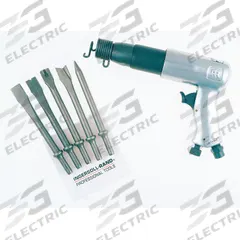 INGERSOLL RAND Air Hammer Kit: 3/8 in Shank Size, 3 1/2 in Stroke Lg, 2,000 bpm Blows per Minute (MPN 117K). Key specifications — attr1320834: INGERSOLL RAND; attr1320853: Round; attr1320854: Round; attr1320857: Punch; attr1393634: Maintenance to Light Production; attr1393635: Yes; attr1393636: Long Lasting.