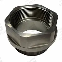ACTION PUMP Bung Adapter: Bung Adapter, 316 Stainless Steel, 2 in, 2 in (MPN 2BSPPSS). Key specifications — Brand: ACTION PUMP; Body Material: 316 Stainless Steel; Product Type: Bung Adapter; Wetted Materials: 316 Stainless Steel.
