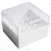 Freezer Box: 75 mm Overall Lg, 75 mm Overall Wd, Resin (MPN W651702-W). Key specifications — Material: Resin; Product Type: Freezer Box; Brand: WHEATON.