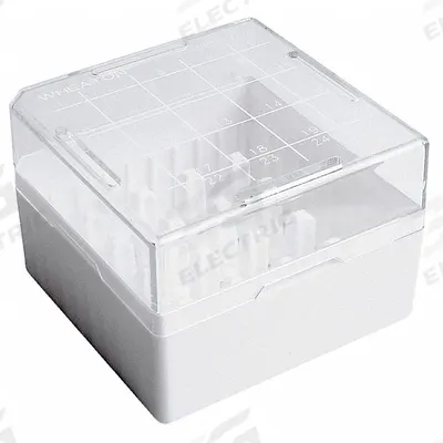 WHEATON Freezer Box: 75 mm Overall Lg, 75 mm Overall Wd - Cold Storage Boxes