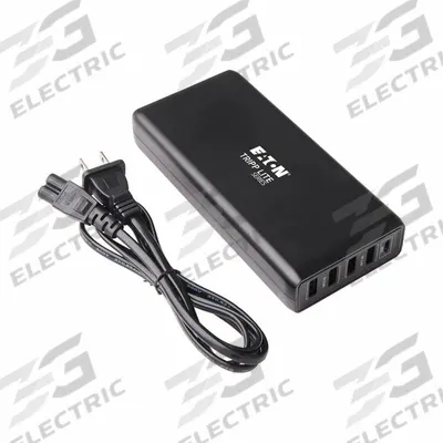 EATON TRIPP LITE Device Charging Station: (4) USB A Ports/USB C Port, Power Cord - Tabletop