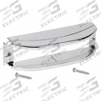 FEDERAL SIGNAL Bezel: Bezel, Silver, Plastic, 1 1/2 in Lg, 5 in Ht, 1 1/2 in Wd (MPN MPSMW9-1). Key specifications — Color: Silver; Brand: FEDERAL SIGNAL; Compatible with Manufacturer Model Number: MPSW9-W; Material: Plastic; Product Type: Bezel.