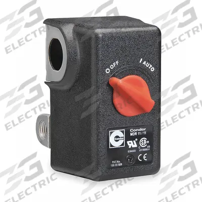CONDOR USA, INC Pressure Switch: Std, 20 psi – 105 psi, (4) 1/4" FNPT - General Purpose Pressure Switches for Air & Water