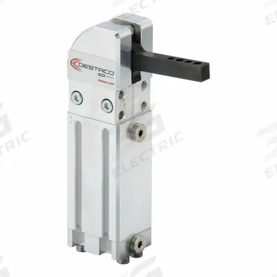 DE-STA-CO Pneumatic Swing and Toggle Clamp: 18.4 ft-lb Torque - Block-Body Air-Powered Hold-Down Toggle Clamps