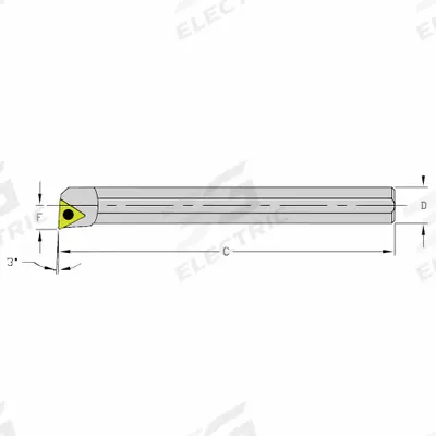 ULTRA-DEX USA Indexable Boring Bar: HM08J STUPL2 (MPN 940-000-031) - Indexable Boring Bars