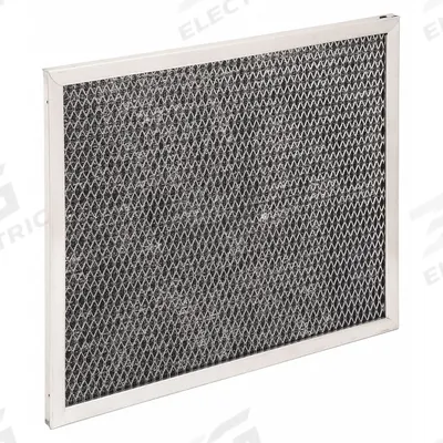 GRAINGER Range Hood Filter: 9 in x 10 in x 1 in, Aluminum - Kitchen Exhaust Fan Mesh Air Filters