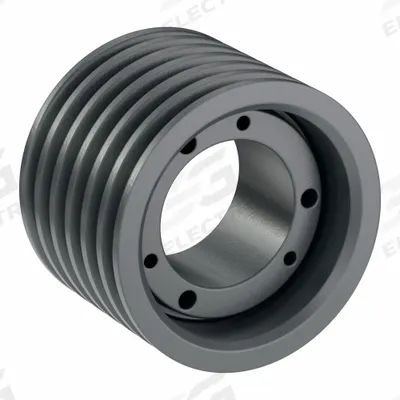 APPROVED VENDOR V-Belt Pulley: 3V475, 6 Groove, 4.75 in OD, Bushed Bore - Bushed-Bore Cast-Iron Wedge V-Belt Pulleys