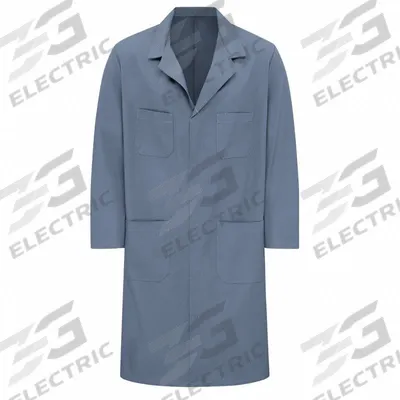 RED KAP Collared Lab Coat: XL, Navy, Polyester/Cotton, 4 Pockets (MPN KT30NV RG 50) - Safety
