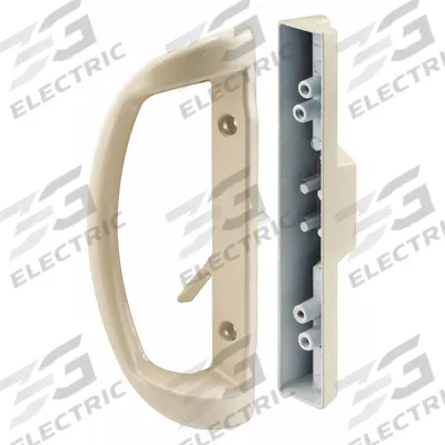 PRIME-LINE Sliding Door Lock: 1 7/8 in Lg, 1 7/8 in Wd - Recessed Handles for Sliding Doors