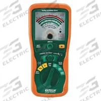 EXTECH Megohmmeter: 0 ohm to 400 megaohm, CAT III 1000V, Analog, No Output, 1mA, Insulation Resist (MPN 380320). Key specifications — IP Rating: Not Rated; Test Voltage: 1,000V DC; Brand: EXTECH.