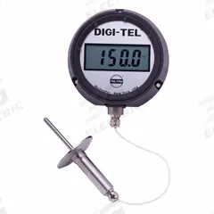 TEL-TRU Digital Thermometer: -75°F to 750°F /-60°C to 400°C, +/- 0.5F, 4.5 in Dial Dia (MPN SD4RB09113-P22IC3-10-C1005). Key specifications — Brand: TEL-TRU; Accuracy: +/- 0.5F.