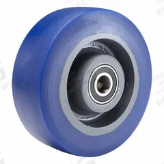 HAMILTON Caster Wheel: 6 in Wheel Dia., 2 in Wheel Wd, Polyurethane, 1,300 lb Load Rating, Cast Iron (MPN W-621-EGB-3/4). Key specifications — Brand: HAMILTON; Tread Shape: Ergo-Glide; Wheel/Tread Color: Blue.
