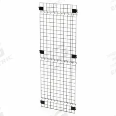 HUSKY RACK & WIRE Welded Wire Panel: 5 ft H x 2 ft W x 1 1/2 in D, Black, Powder-Coated (MPN V0205). Key specifications — attr1283297: Powder-Coated; attr1283316: Steel; attr1283313: Yes; attr1283333: HUSKY RACK & WIRE.