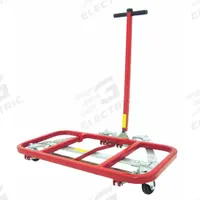 DAYTON Furniture Dolly: 600 lb, Black/Red/Silver, 35 in H x 32 in W x 23 in D, (4) Swivel (MPN 30E989). Key specifications — Color: Red; Caster/Wheel Configuration: (4) Swivel; Brand: DAYTON; Caster Wheel/Tread Material: Rubber.
