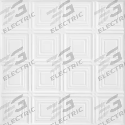 ARMSTRONG Ceiling Tile: 8009A, Tincraft, 24 in x 24 in, Flush Tegular, 9/16 in Grid Size - General Purpose Tiles