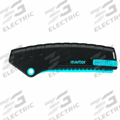 MARTOR Squeeze-grip safety knife, ceramic blade: 139 mm Overall Lg, Textured - Automatic Retracting Utility Knives