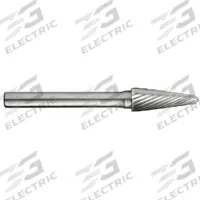 CLE-LINE Carbide Bur: Ball-Nosed Cone, SL-42, Single Cut, 1/8" x 1/2" Head, 1/8" Shank (MPN C17711). Key specifications — Trade Number: SL-42; Brand: CLE-LINE.