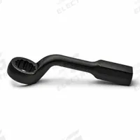 WRIGHT Striking Wrench: Steel, Black, 75 mm Head Size, 419 1/10 mm Overall Lg, 45° Head Offset Angle (MPN 19-75MM). Key specifications — attr324790: WRIGHT.
