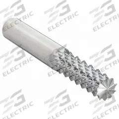 MICRO 100 Solid Router Bit: Diamond Cut, Burr End, 1/4" Cut Dia, 3/4" LOC (MPN RDB-60)