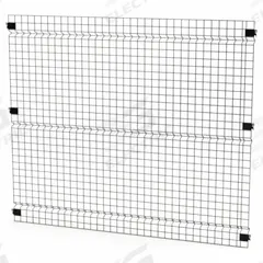 HUSKY RACK & WIRE Welded Wire Panel: 5 ft H x 6 ft W x 1 1/2 in D, Black, Powder-Coated (MPN V0605). Key specifications — attr1283297: Powder-Coated; attr1283316: Steel; attr1283313: Yes; attr1283333: HUSKY RACK & WIRE.