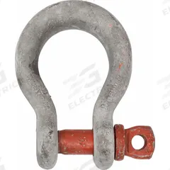 CROSBY Wide Body Shackle: Wide Body Shackle, 25,000 lb Working Load Limit, Alloy Steel, Silver, Red (MPN 1021673). Key specifications — attr994386: Silver; attr994364: CROSBY.