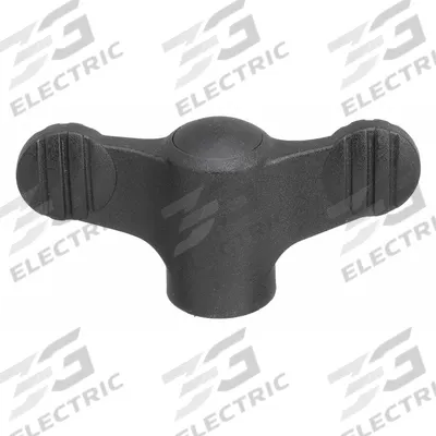 KIPP Hand Knob: Wing, Plastic w/ SS Thread, M5 Thread, 10 mm Thread Lg - Wing Knobs with Threaded Hole
