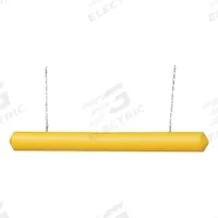 Clearance Bar: 77 in Overall Lg, 7 in Outside Dia, Yellow, HDPE, Indoor/Outdoor (MPN 1781). Key specifications — Includes: Eye Bolts; Color: Yellow; Includes Mounting Hardware: Mounting Hardware Included; Material: HDPE; Use Location: Indoor; Brand: APPROVED VENDOR.