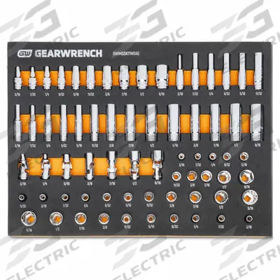 GEARWRENCH: 1/4 in Drive, 68 Piece, 12-Point/6-Point, SAE - SAE & Metric Socket Sets