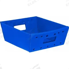 APPROVED VENDOR Tray: 0.4159 cu ft, Blue, Not Stacking Capable, 20 lb Load Capacity (MPN 5572 BLUE). Key specifications — Brand: APPROVED VENDOR; Material: Corrugated Plastic.