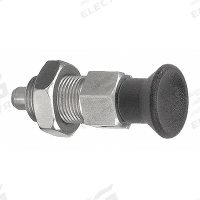 KIPP Indexing Plunger: Locking, 18-8 SS Body w/ 400 SS Plunger - Locking Pull-Knob Indexing Plungers with Jam Nut