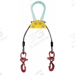 Load Leveling Sling,6 t Cap (MPN 52-6-9). Key specifications — Brand: CALDWELL; Rope Coating Type: Uncoated; Sling Material: Steel; Source of Supply: Made in USA.